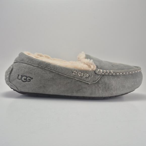 UGG Classic "Ansley" Grey Slippers Womens Size 11 - Picture 1 of 12